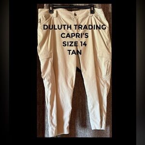 Duluth Trading Tan Capri Pants